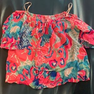 Lilly Pulitzer Off the Shoulder Top